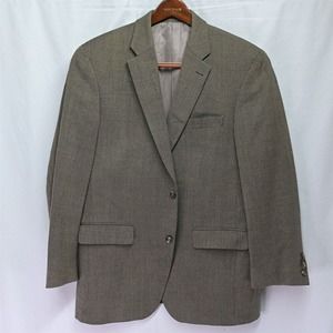 S‎ Cohen 41R 42R Brown Woven Austin 2 Button Blazer Suit Jacket Sport Coat
